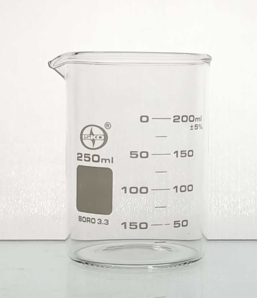 borosilicate glass beaker 250ml